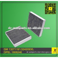 GM 13271191,52420930,OPEL 1808246,FRAM CF10775, MANN & HUMMEL CUK2442, WIX 24191 FOR carbon air filter